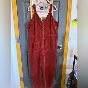 Universal Burnt Orange Corduroy Overalls
